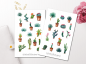 Preview: Cactus Sticker Set